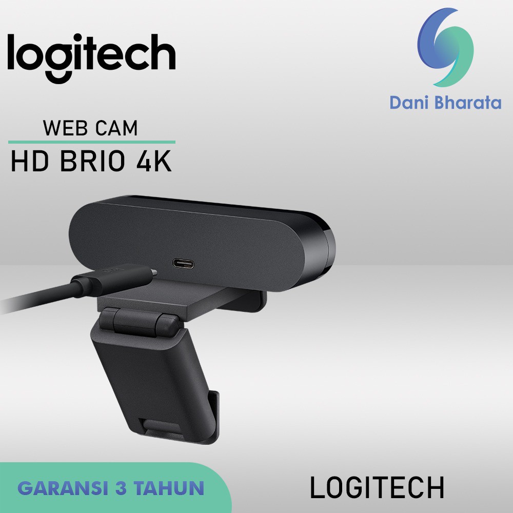 Logitech Brio Webcam 4K Ultra HD Full HD Video Rightlight 3 Web Cam