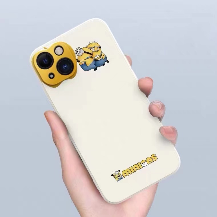 Soft Case Motif Pria Kecil Warna Kuning Untuk Iphone 13 12 11 Pro Max X Xs Max Xr 7 8 Plus Se2020