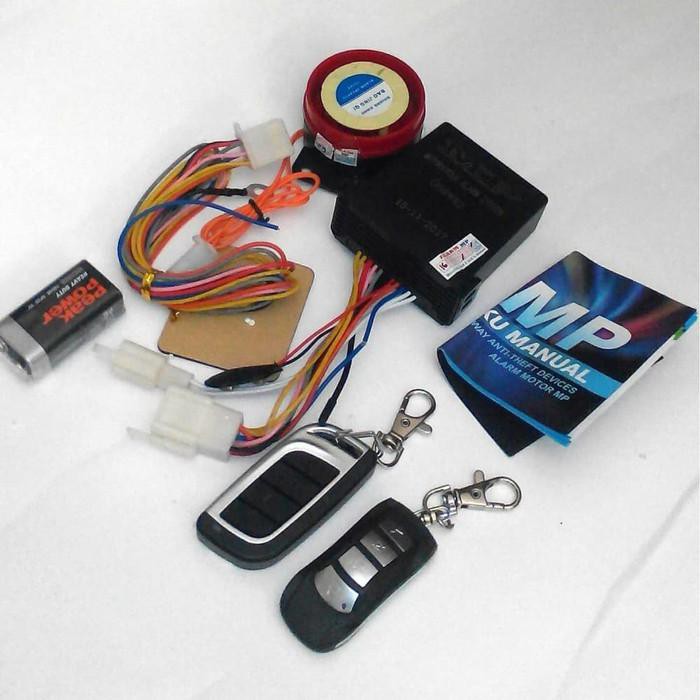 MP One Way Alarm Motor Remote lengkap Panduan Pemasangan - Alarm saja