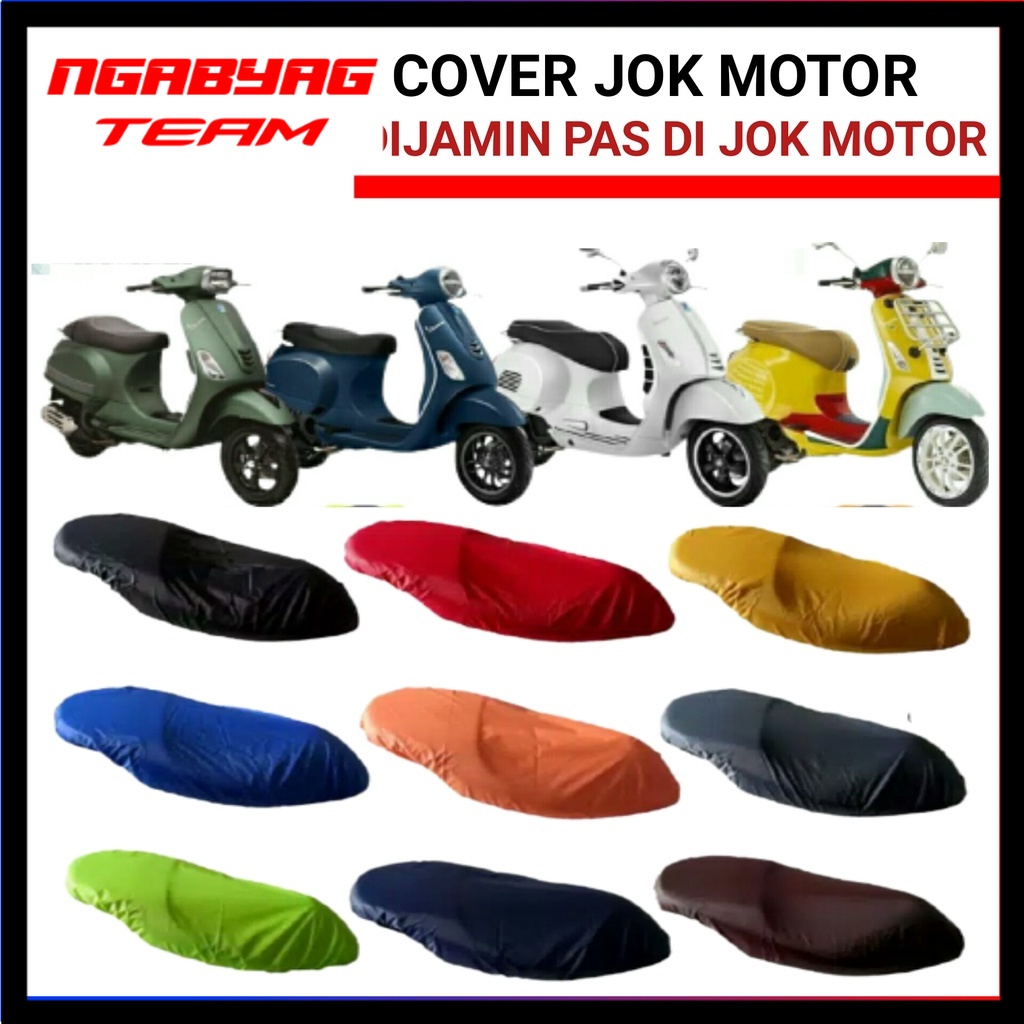 sarung cover jok motor vespa matic sprint primavera lx dll / anti air / anti cakaran kucing