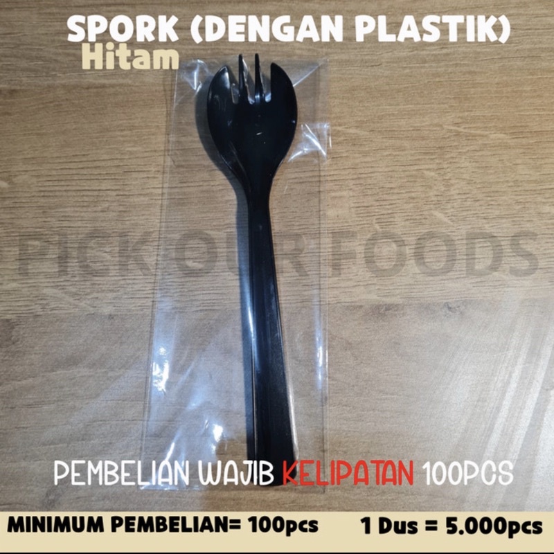 Jual Spork Plus Plastik Spork 2 In 1 Sendok Garpu Steril Shopee Indonesia 6280