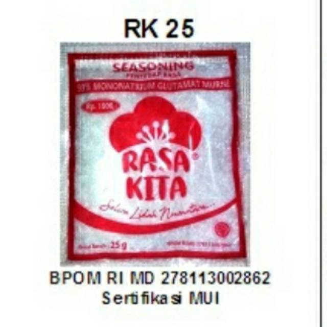 

bumbu masak : Penyedap rasa / msg merk RASAKITA 25 gram