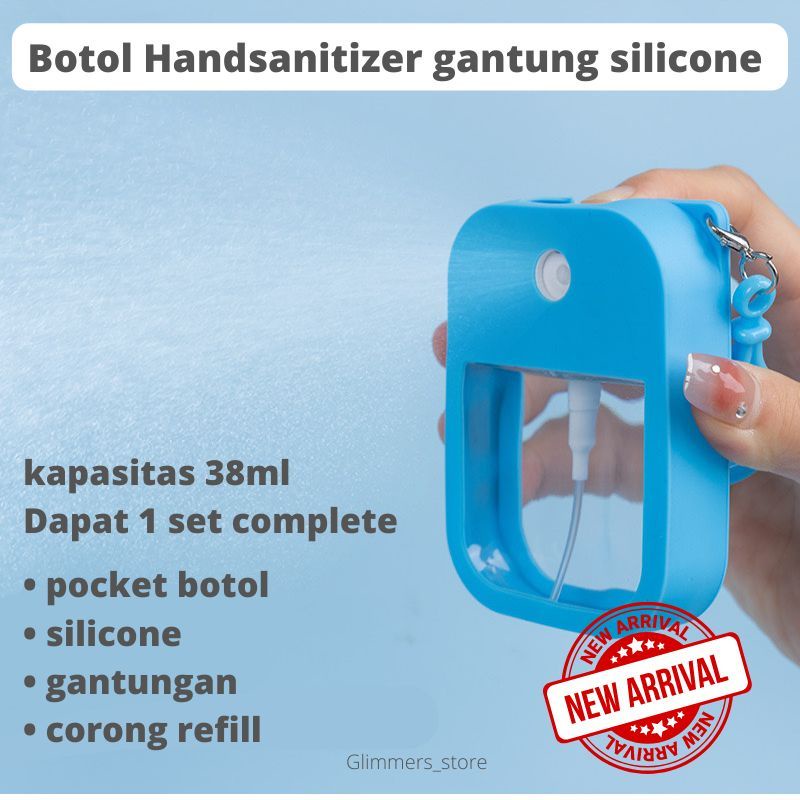 Botol Spray Pocket Handsanitizer Terbaru 38ml full set