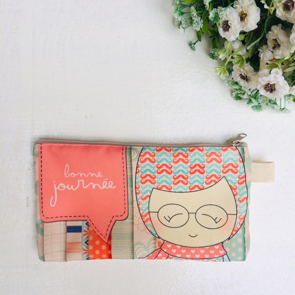 

Tempat Pensil - Limited Pencil Case Handmade ORIGINAL CHARACTER Printing Nadya