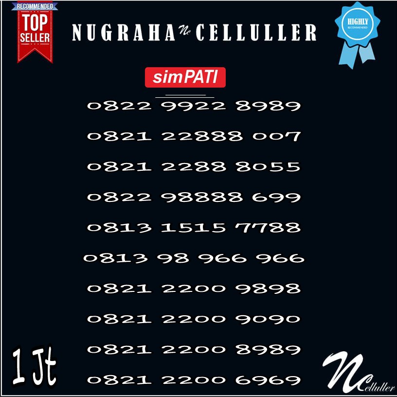 Nomor Cantik Simpati AABB ABAB Triple 888 Kwartet 8888