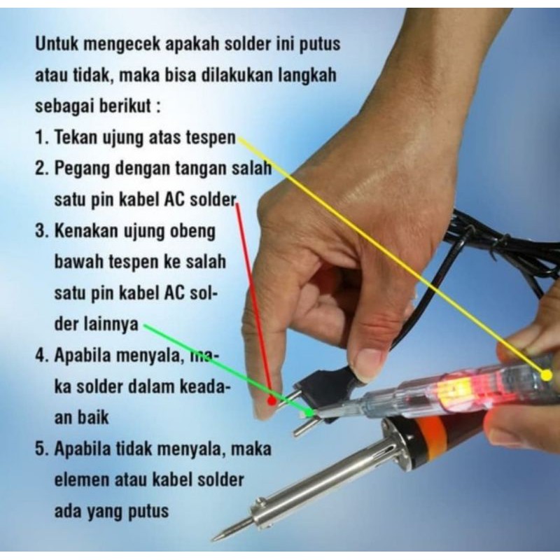 testpen terbaik di kelasnya bisa cek kabel putus ac dc 1000vac 12volt
