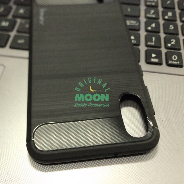 Case ipaky samsung M10 carbon casing silikon softcase softshell premium karbon