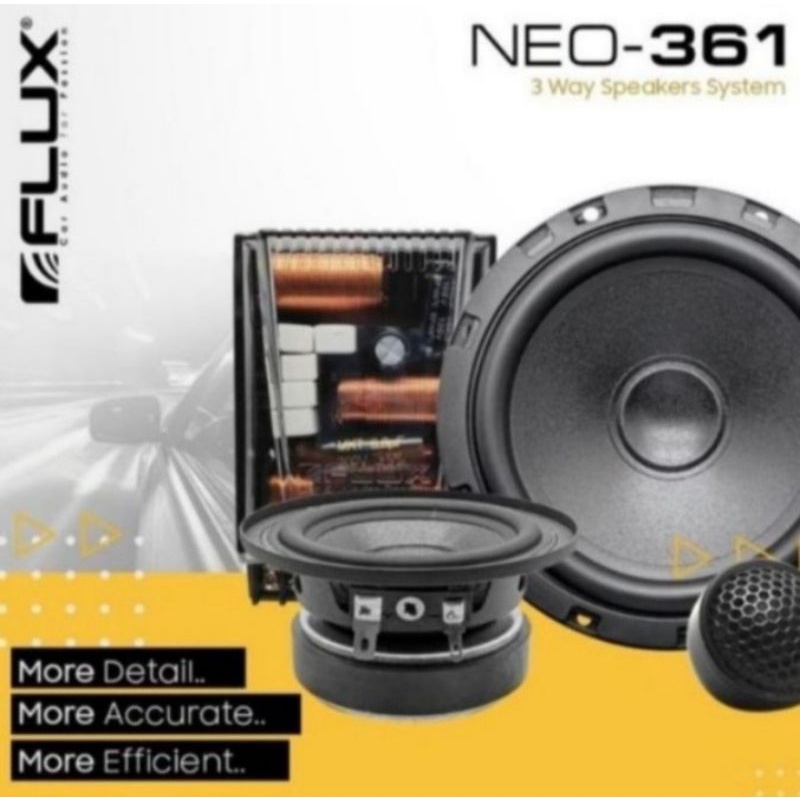 Speaker 3way Flux neo 361 100% Original