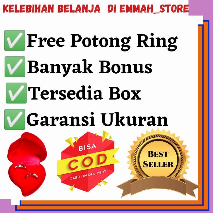 Bagus Dipakai.. Cincin Couple Perak S925 Ring Pria Wanita Cicin Tunangan Zircon Kawin  Nikah Pasanga