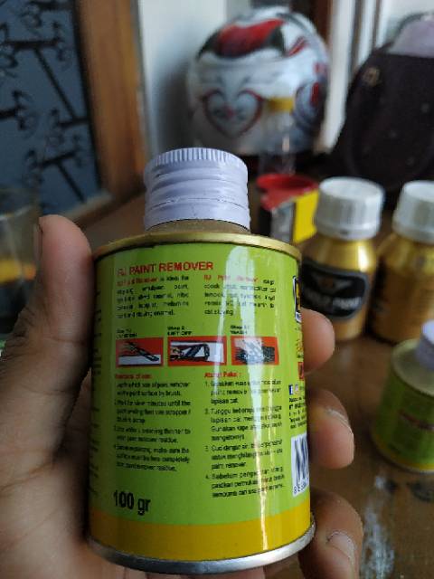 Paint remover 100ml, remover cat, remover, perontok cat remover pelek body motor dan mobil