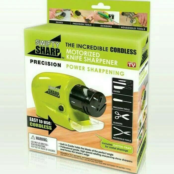 Swifty Sharp / Asahan Pisau Otomatis / Motorized Knife Sharpener