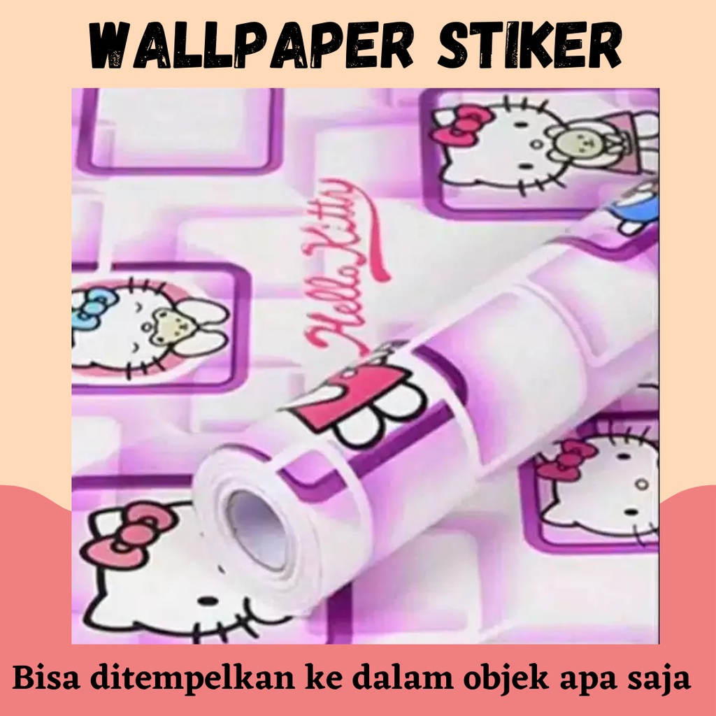 PROMO!! WALLPAPER DINDING MOTIF UKURAN 45cmx10meter / STIKER RUANGAN TAMU RUANG TV  KAMAR