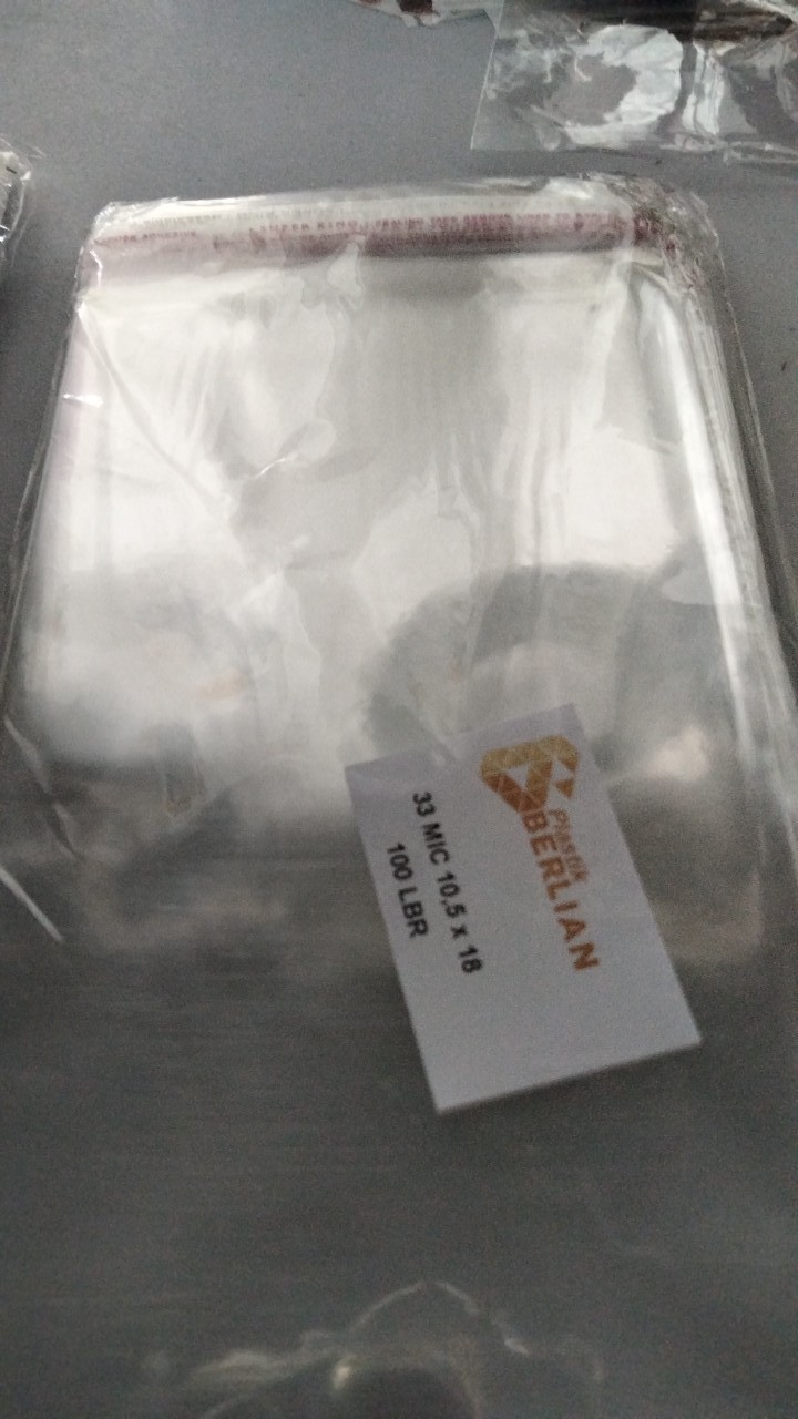 Plastik Opp Seal 10.5 X 18 Cm Seal 33 Micron
