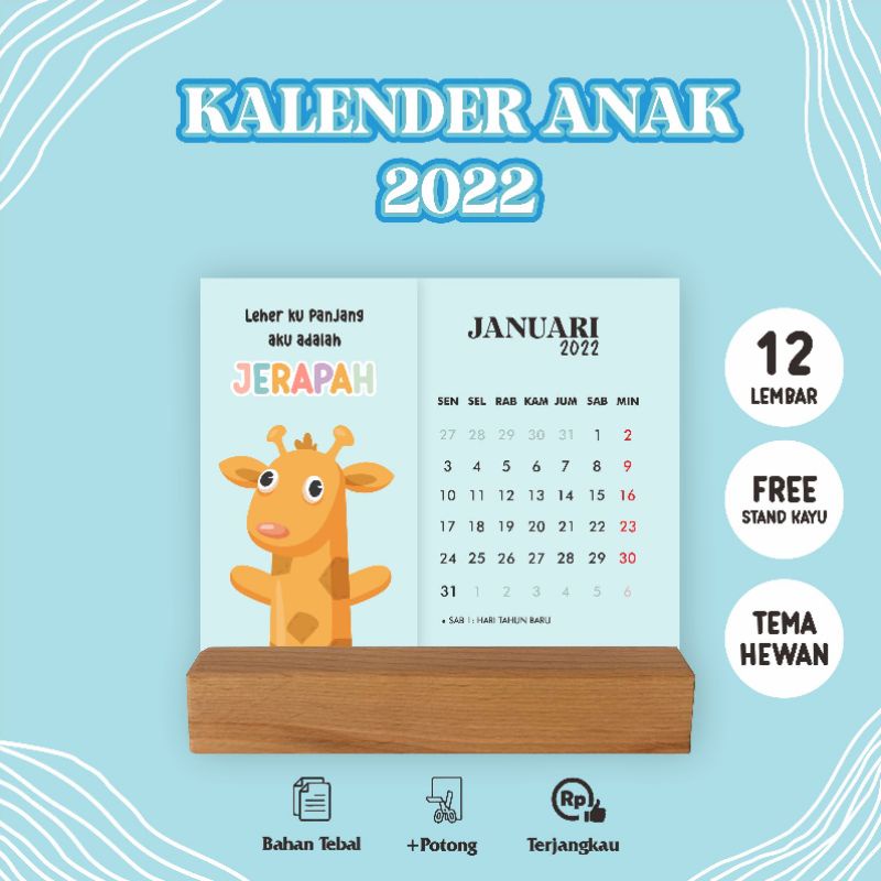 

KALENDER ANAK-ANAK TEMA HEWAN 2022