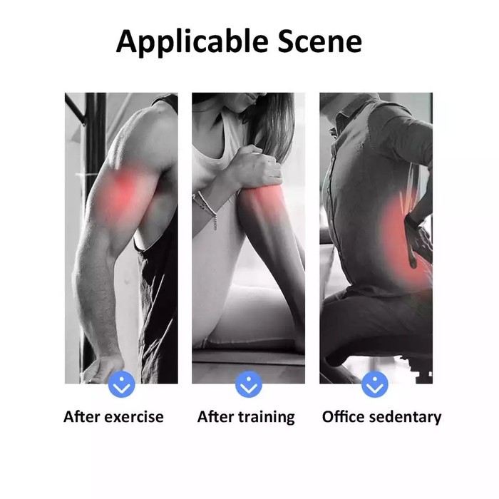 FASCIAL GUN alat PIJAT GETAR ELEKTRIK TERAPI OTOT STRESS FITNESS PEGAL OLAH RAGA FASCIALGUN