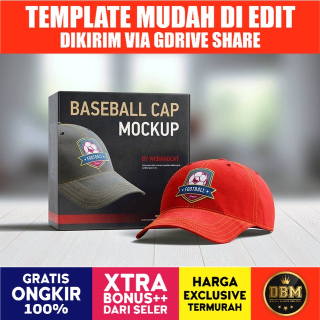 Baseball Cap 3d Mockup - Photoshop