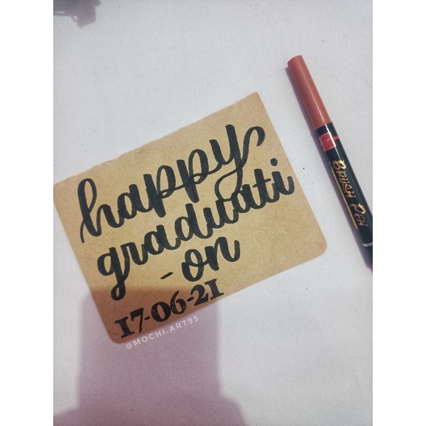 

CUSTOM CARD A6 KERTAS COKLAT