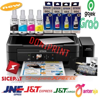 Tinta Printer Epso T664 Series L100 L110 L120 L200 L210 L220 L300 L310 L350 L355 L360 L365 L380 L385 L485 L550 L555 L565 L655 L1300 L1455