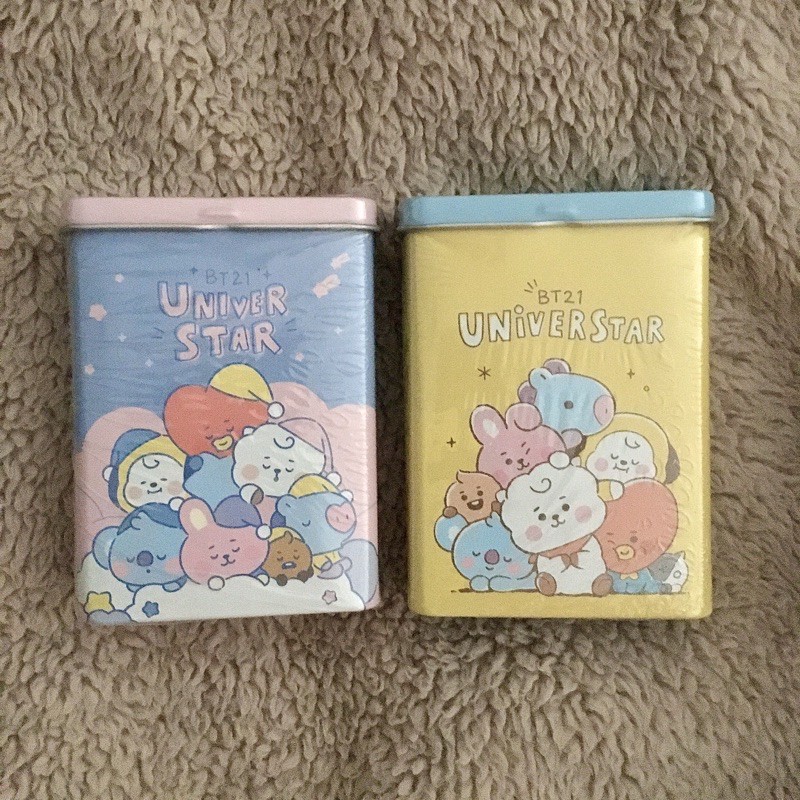 [READY] BT21 Official Baby Tin Case Aqua Band Waterproof Bandages