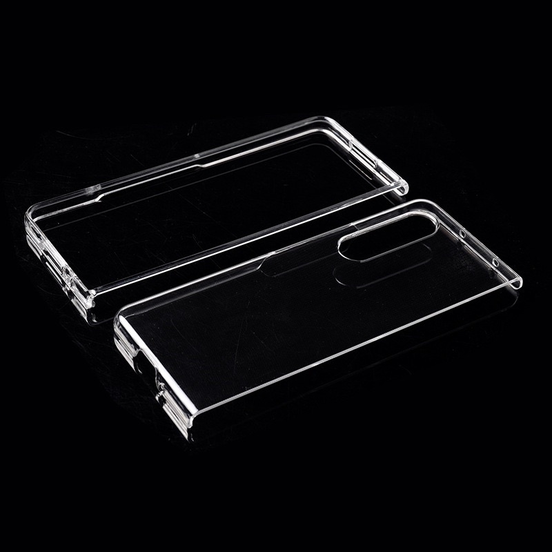 Casing Polos Samsung Z Fold 6 5 4 ZFlip5 ZFlip4 5G Z Fold 3 5G Z Flip 4 5G Z Flip 3 5G ZFold 5 ZFlip5 Flip5 Fold5 Fold6 Flip6 Z Flip 6 - Case Transparant Anti Crack Akrilik Fuze