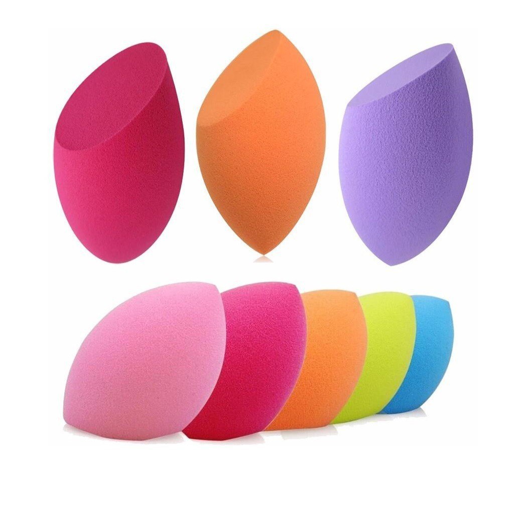 Spons Make Up Set 6 IN 1 Beauty Blender Sponge Bedak Isi 6 Pcs Powder Puff Foundation Makeup Puff Wajah Kemasan Plastik Import Murah U58 / U103