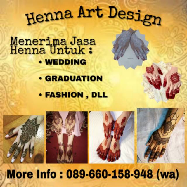 Jasa henna pengantin