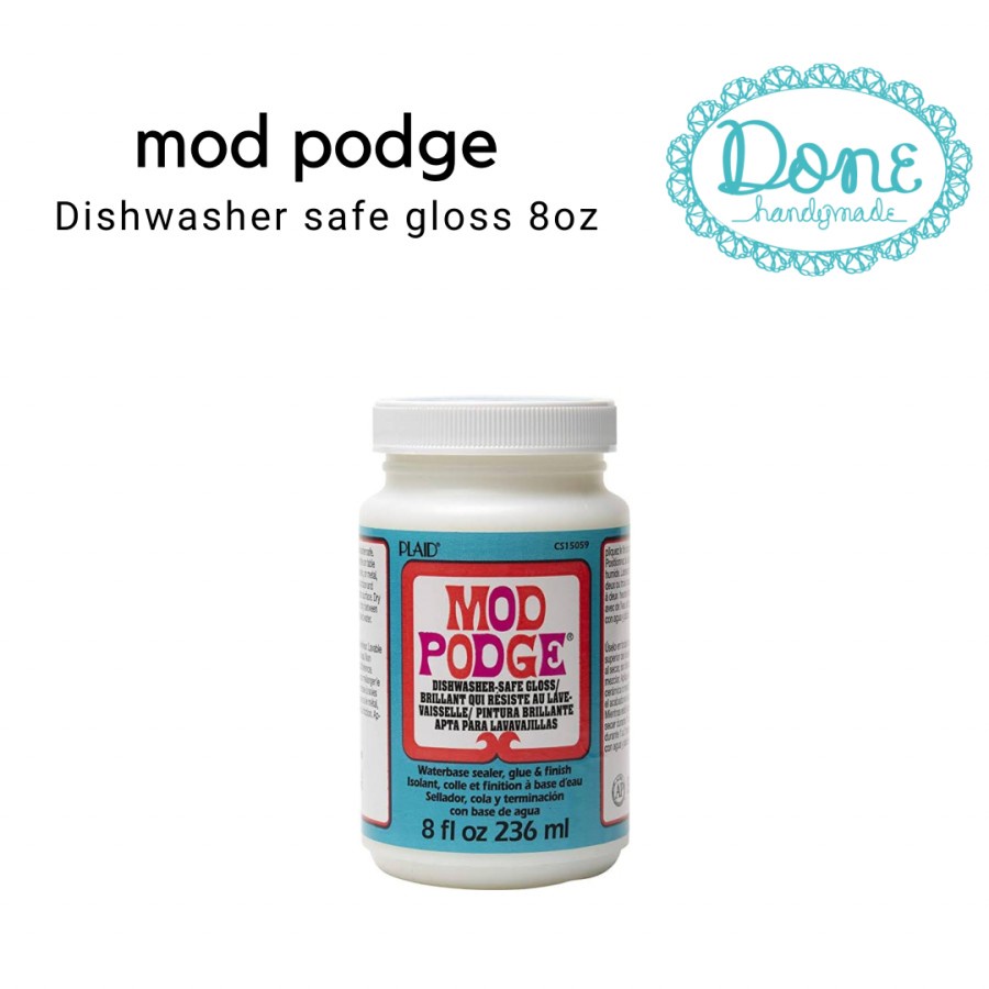 Mod podge dishwasher safe gloss pelapis anti air sealer waterproof