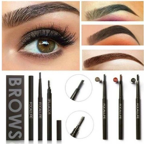 Focallure Auto Brows Pen Pensil Alis Matic Original Eyebrow Pencil Focallure