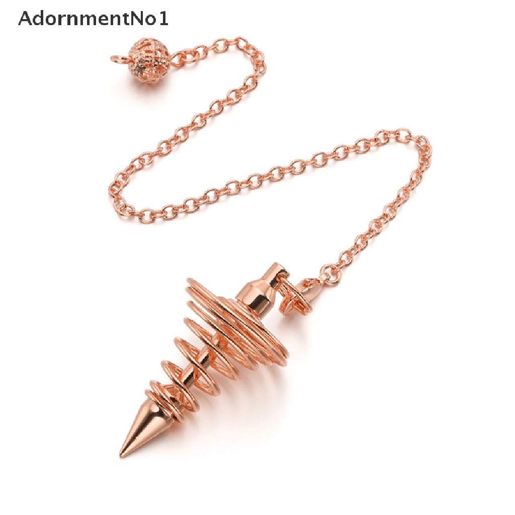 (AdornmentNo1) Pendulum Bentuk Piramida Bahan Metal Untuk Dowsing