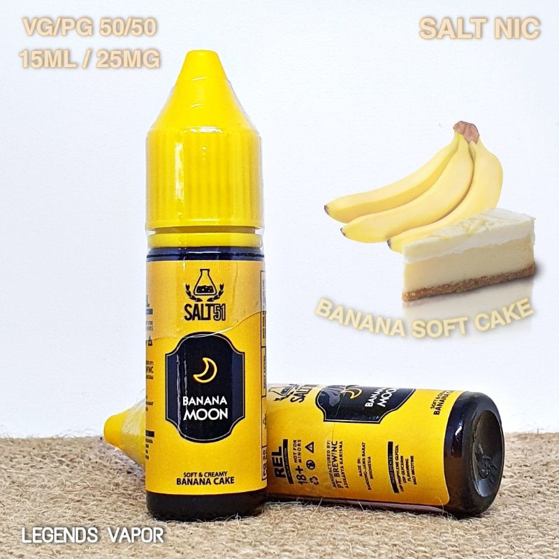 SALT NIC - BANANA MOON Banana Cake 15ML 25MG AUTHENTIC