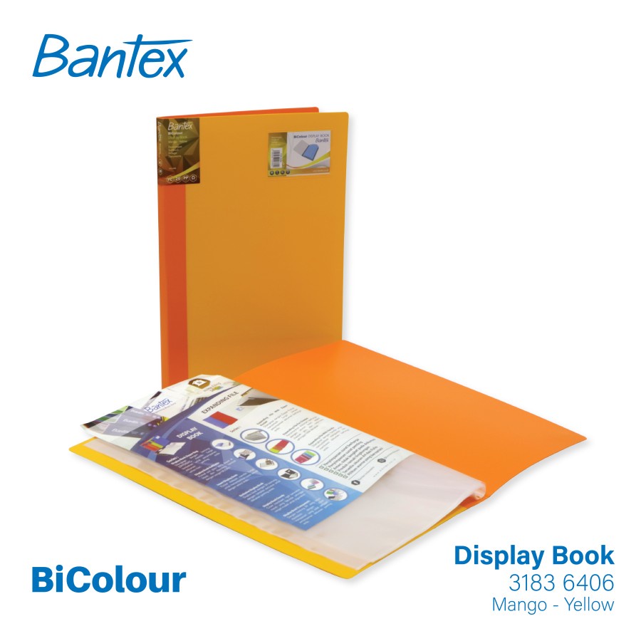 Bantex BICOLOUR Display Book Folio 20 Pocket 3183