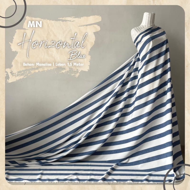 KAIN MOTIF SALUR BAHAN MONALISA