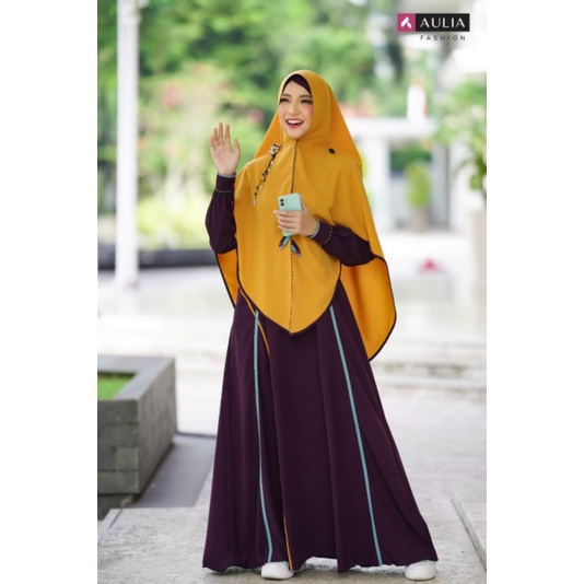 Gamis Aulia/Gamis Syari/Larissa Dark Purple/Gamis Set