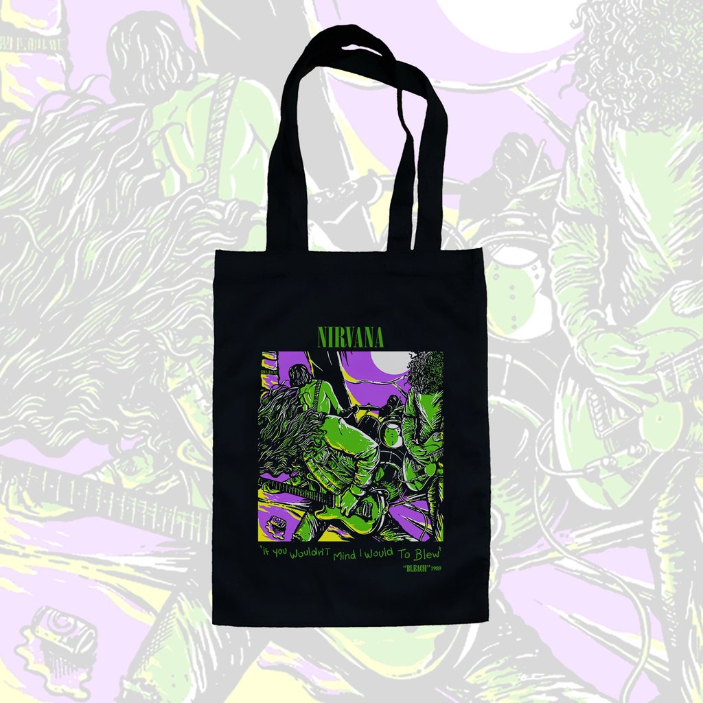 TOTE BAG HITAM - NIRVANA .01