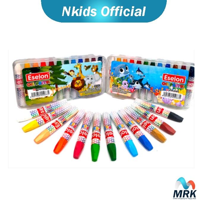 

Crayon Set Animal / Krayon Oil Warna Pastel Motif Lion / Hewan Laut