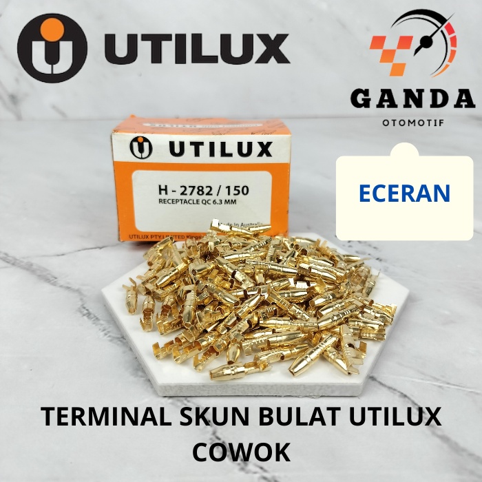 KONEKTOR COWOK / MALE TERMINAL SKUN UTILUX H-2782 ORIGINAL (ECERAN)