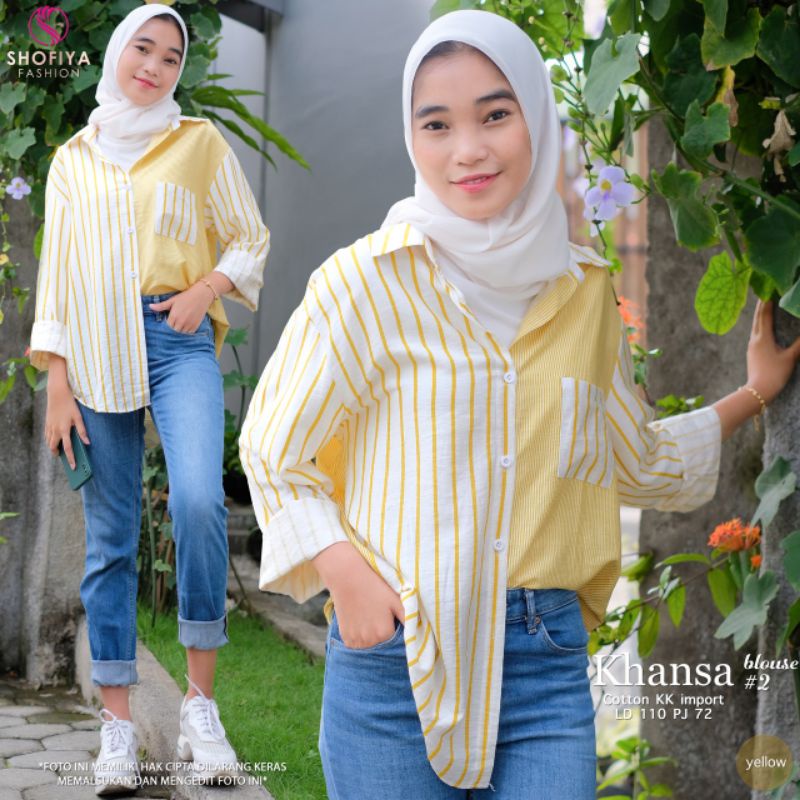 ATASAN KEMEJA REMAJA KHANSA BLOUSE BY SHOFIYA