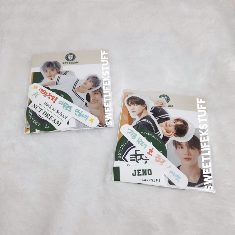 NCT Dream B2S Kit Luggage Sticker Set Photocard PC Jaemin Jeno Back To School B2SK MD