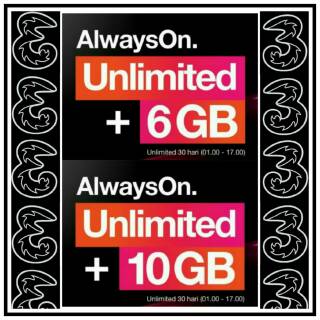 Paket Data Tri/3/Three Injek Unlimited Apps ALL Jaringan ...