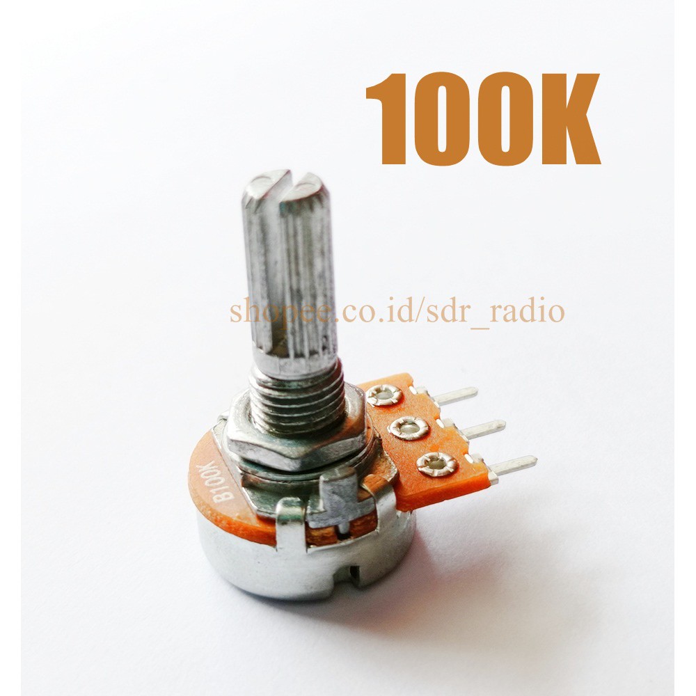 Potensiometer 100K potensio 100 kilo Mono B100k potentiometer