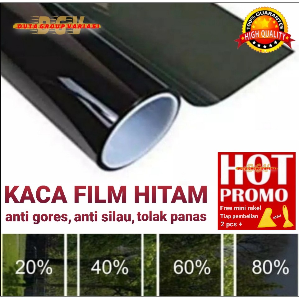 PROMO.!!! kaca film mobil rumah ruko kantor gedung dll hitam (riben)gelap dari luar terang dari dalam