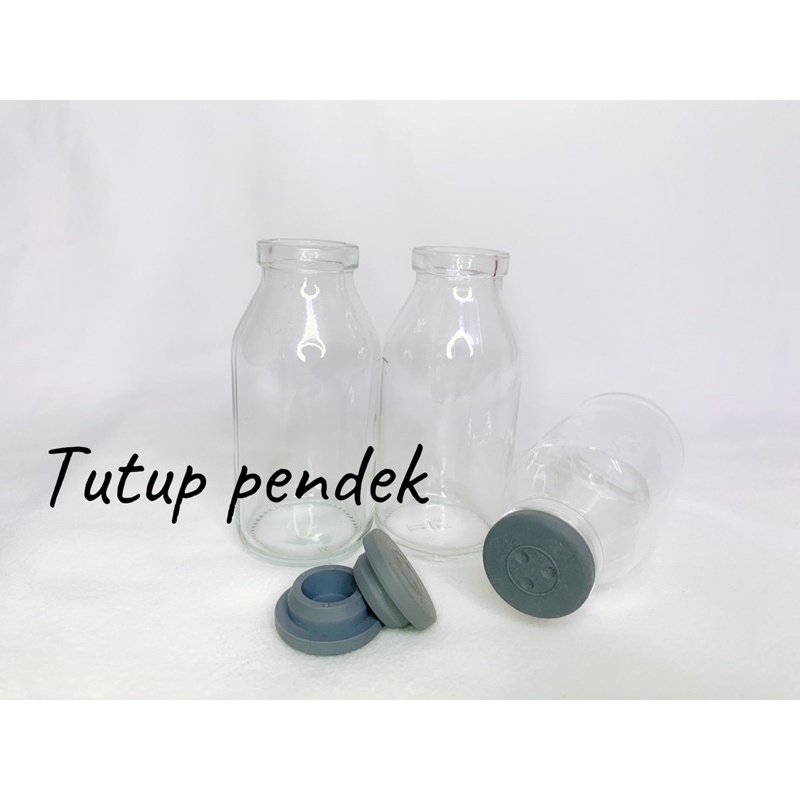 botol kaca 100 ml, TUTUP PENDEK bisa digunakan untuk penyimpanan ASI