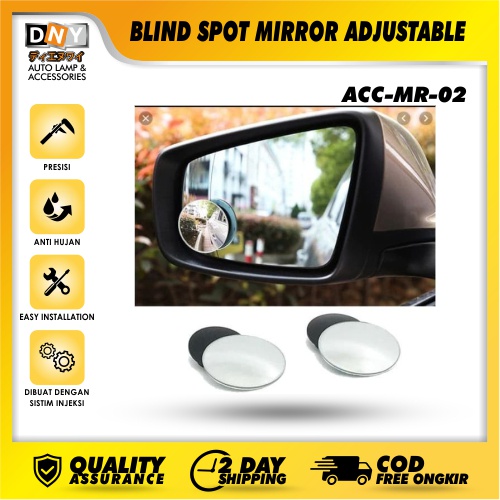 BLIND SPOT MIRROR ADJUSTABLE 2 IN 1 KACA SPION CEMBUNG