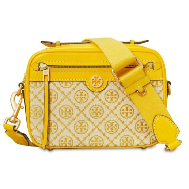 Tory Burch T Monogram Jacquard Camera Bag Gardenia