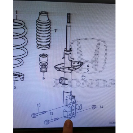 Shock Breaker Absorber Damper Depan Honda Jazz S RS GK5 2014 2015 2016 2017 2018 2019 Original Showa