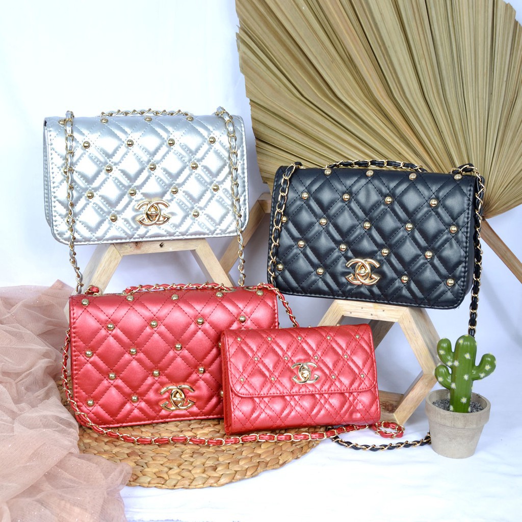 Tas Selempang CG Beranak Mutiara Import 2573L