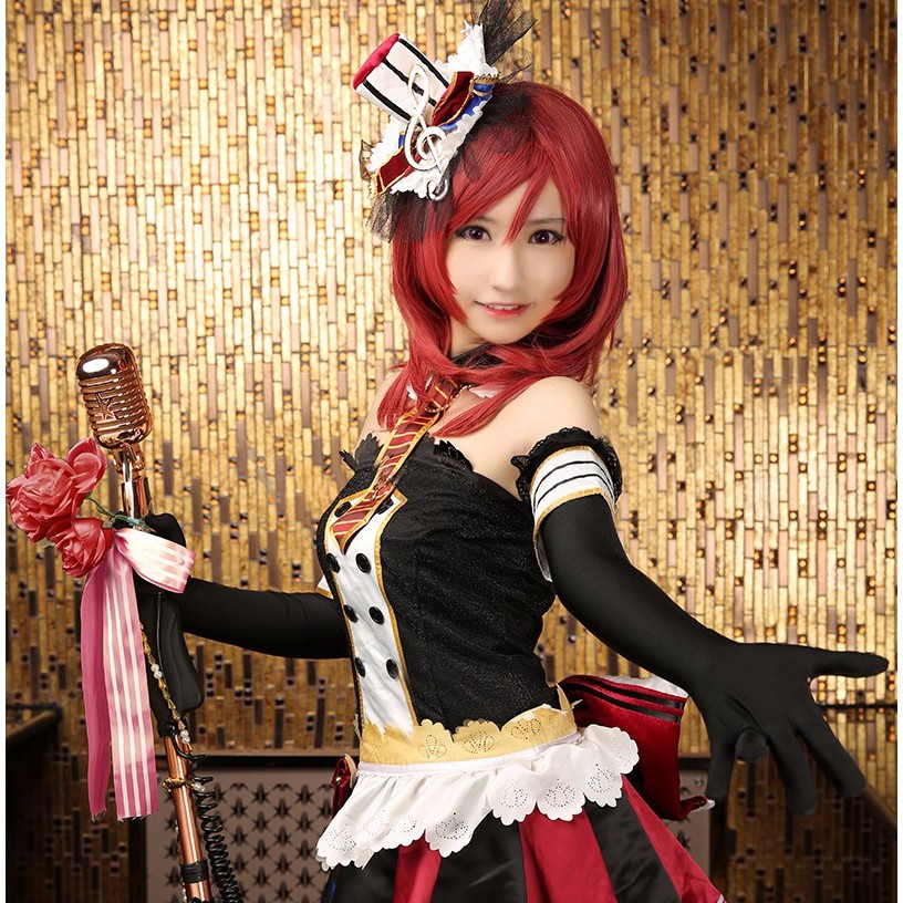 Costume Halloween Kostum Pesta COSTUME COSPLAY UWOWO LOVE LIVE MAID AWAKENING NISHINO MAKI