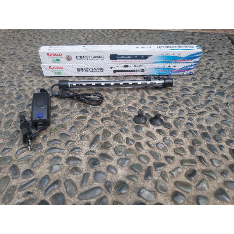 Lampu Celup LED Aquarium 30cm KIYOSAKI KLC 300 3 Mode Ganti Warna untik Aquarium 30cm