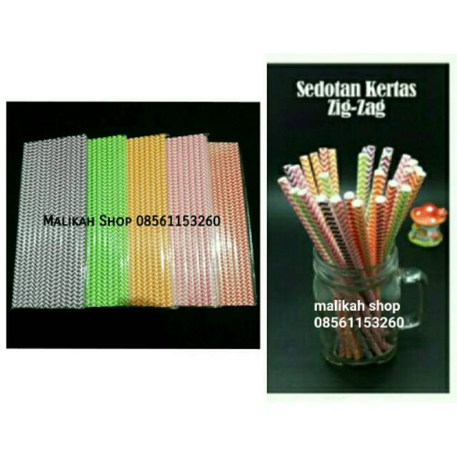 Sedotan Kertas / Paper Straw ZigZag