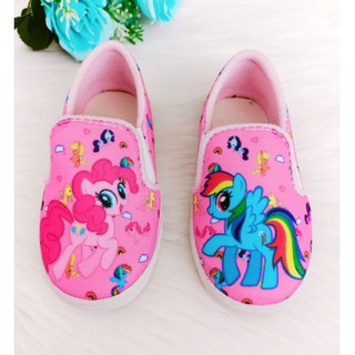  sepatu  anak perempuan slipon karakter kuda  poni  PINK BIRU 